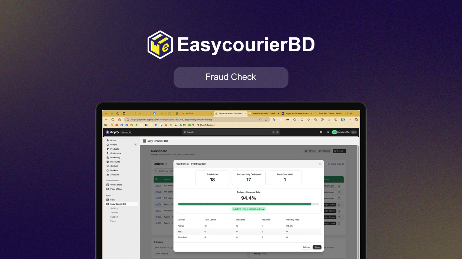 WD Easy Courier BD - Mobile App